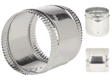 16 in. Flexible Duct and Sheet Connector Splice Collar Coupling Galvanized Steel