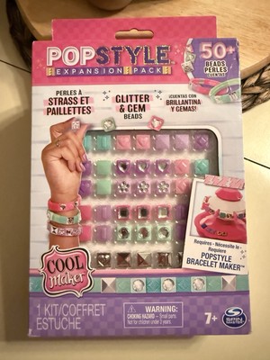 , Popstyle Expansion Pack, Bracelet Making Kit with over 50 Gem Beads, Makes 3, 