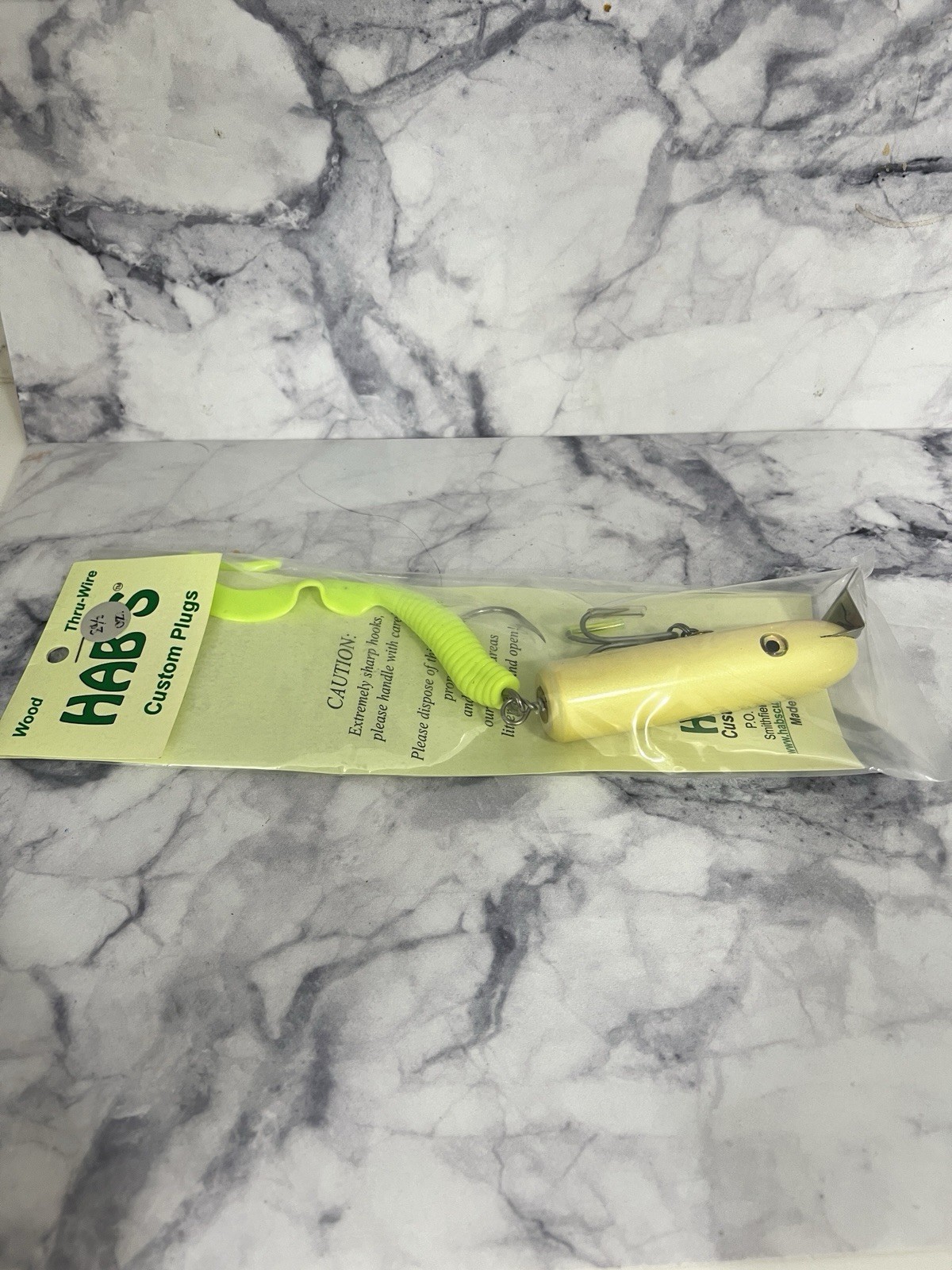 Hab’s Wood Thru-Wire Custom Plugs Yellow Color - Image 3