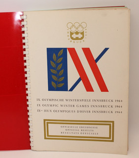 TT883: IX. Olympische Winterspiele 1964 Offizielle Ergebnisse