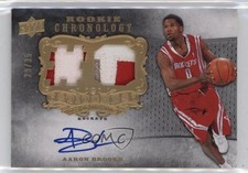 2007-08 Upper Deck Chronology Jersey Number 29/35 Aaron Brooks Patch Auto 2d0