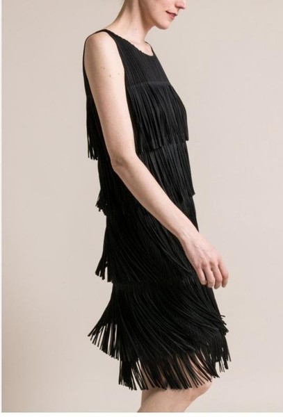 Women Issey Miyake Dress Black Polyester M