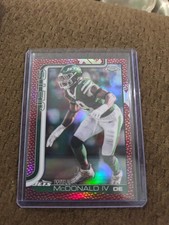 Will McDonald IV 2025 Topps Chrome Football Leather #241 New York Jets SP
