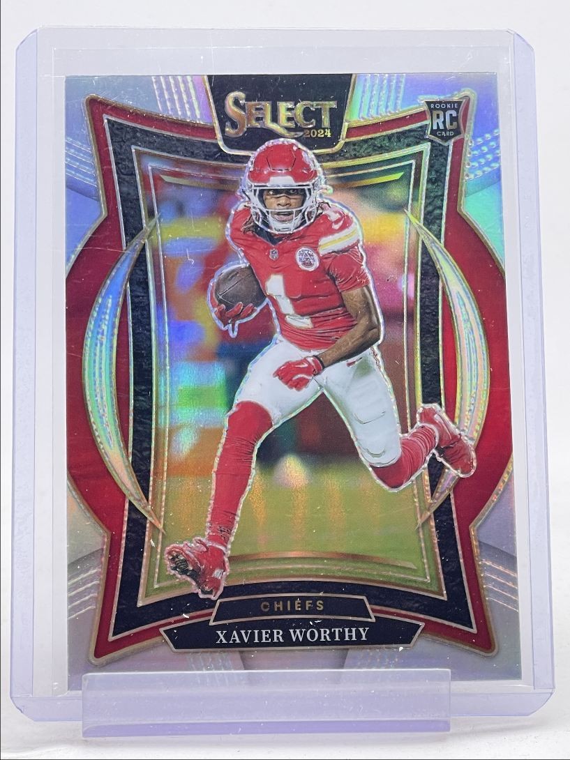 XAVIER WORTHY 2024 SELECT CONCOURSE ROOKIE SILVER PRIZM CHIEFS RC Q0154