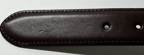 Arnold Palmer Men Embroidered Logo Web Golf Belt Sz 40 Tan Leather Brass Buckle - Picture 4 of 8