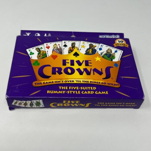 Five Crowns 5-Suited Rummy-Style Card Game by Play Monster NEW Open Box - Picture 7 of 18