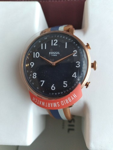 Fossil Hybrid Smartwatch Blue Navy Dial 
