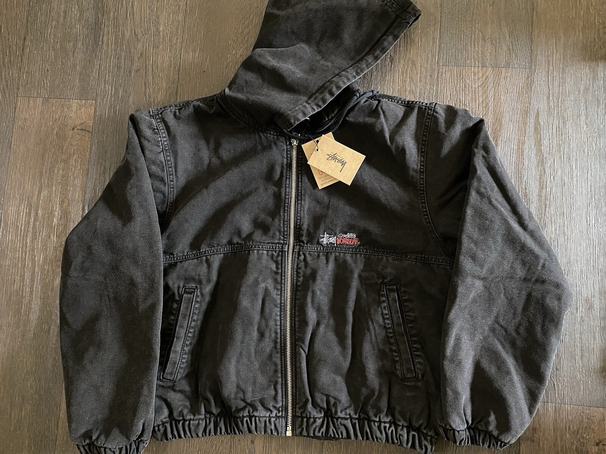 STUSSY WORK JACKET INSULATED CANVAS Black Size XL | eBay