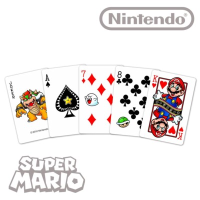 NINTENDO Authentic Super Mario Bros. Trump Playing Cards Standard