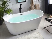 Baignoire De Luxe Autonome Avec Jets De Massage LED Whirlpool Pour Salle De Bain