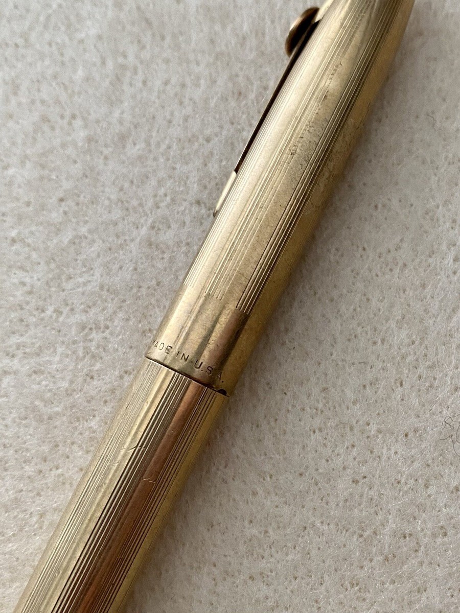 Vintage SHEAFFER FOUNTAIN PEN - Gold Plated / 14K Nib / Cit 100+