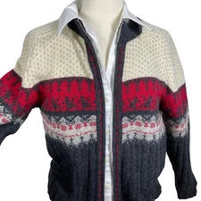 111 State soft full zip cardigan winter sweater lambs wool angora dance oversize