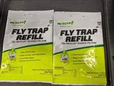 2 Reusable Fly Trap Attractant Refill ~ New