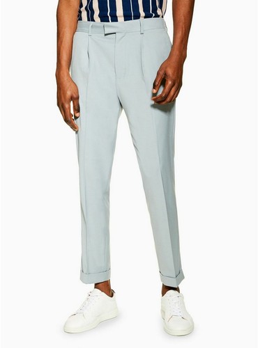Ex TOPMAN Grey Skinny Smart Trousers 