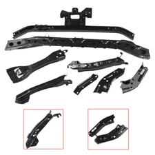 Front Support Radiator Brackets Kit Set Steel 8pcs For 2013-2019 Nissan Sentra