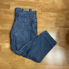 Signature by Levis Gold Label Jeans Mens 40x30 Relaxed Fit Whiskers Denim