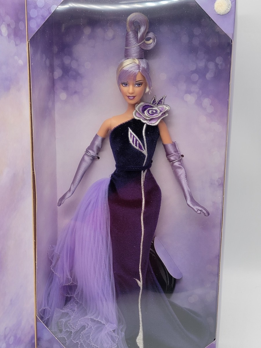 2001 Mattel Bob Mackie Avon The Sterling Silver Rose Barbie Hisp