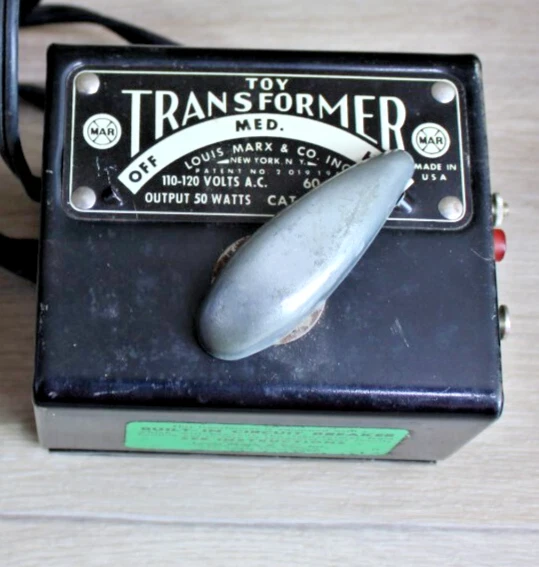 L~Vintage Marx Toy Transformer #1239 Louis Marx Train W/ Tracks Untested - Image 3 of 4