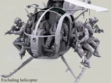 1/35 Resin Model Kit US Army Helicopter Crew 6 Figures Unassambled Unpainted