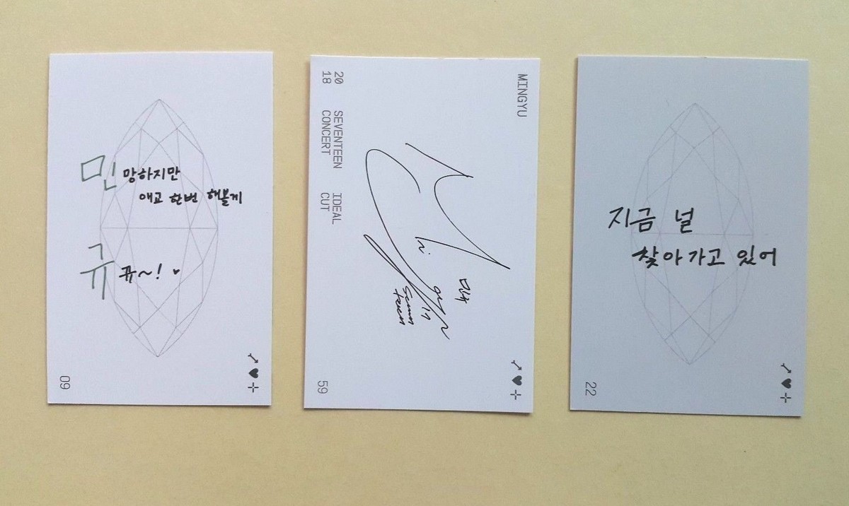 SEVENTEEN 2018 CONCERT IDEAL CUT Official Photocard TRADING CARD