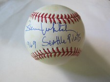STEVE WHITAKER AUTOGRAPH SIGNED BASEBALL SEATTLE PILOTS