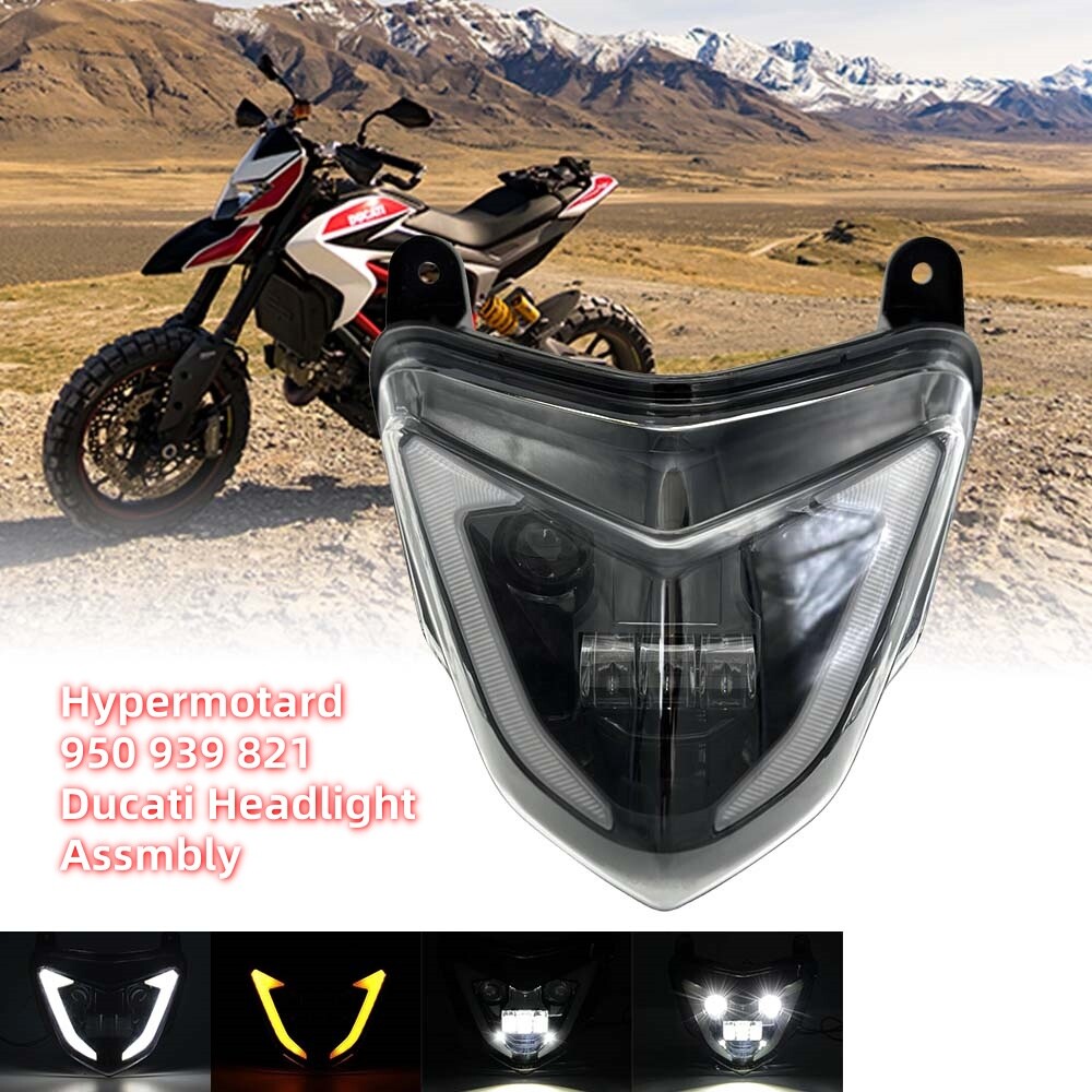 For Ducati Hypermotard 939 821 13-18 LED Headlight Assmbly High