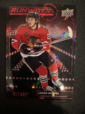2022-23 Upper Deck Allure Lukas Reichel #RW-18 Runways Red /299 SP Insert RC
