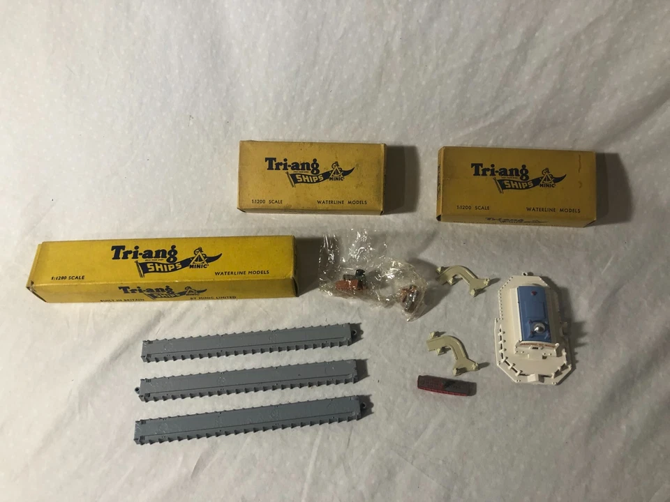 Tri-ang Ships Minic Waterline Modelos Muelles de muelle y puerto Z-37 Foto 2 de 4