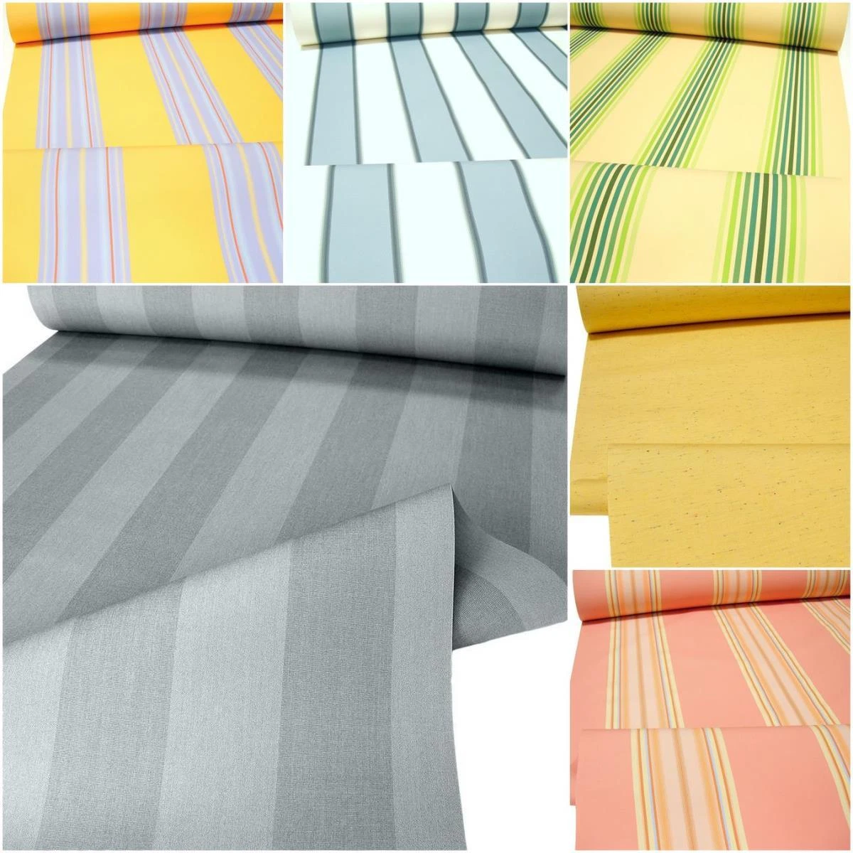 Markisenstoff Mehrfarbig Gestreift Markisenstoff Meterware Outdoorstoff Gestreift