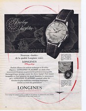 ADVERTISING ADVERTISING 064 1959 LONGINES flagship watch