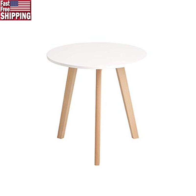 Modern Round End Table Wood Pedestal Coffee Kitchen Dining Home Furniture New