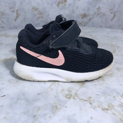 Nike Tanjun Toddler Youth Size 5C Baby Shoes Blue Pink Low Top Casual  Sneakers