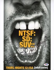 Paul Scheer June Diane Raphael + NTSF:SD:SUV Cast Signed 11x14 Photo PSA/DNA COA