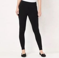 Solid Black Leggings Plus Size 12-20 Butter Soft Brushed Microfiber