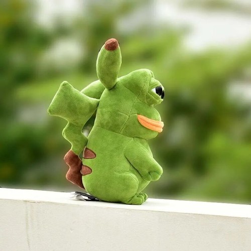 pepe rana x pika peluche charm regalo decorazione camera anime cartone animato fiore kawai carino - Foto 5 di 26