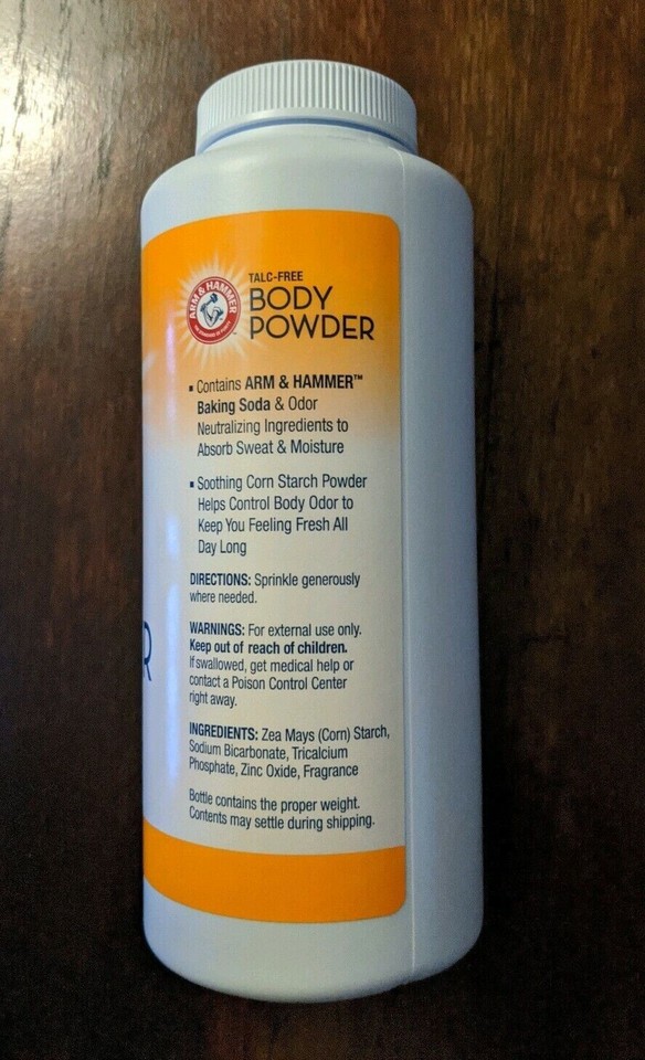 Arm & Hammer Body Powder TalcFree Absorbs Wetness 5 Oz Fast Free Shipping 856145006236 eBay