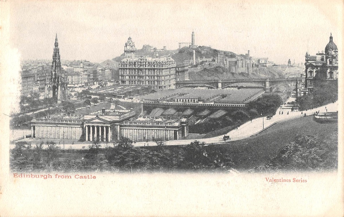 uk2368 edinburgh from castle scotland real photo uk | eBay UK