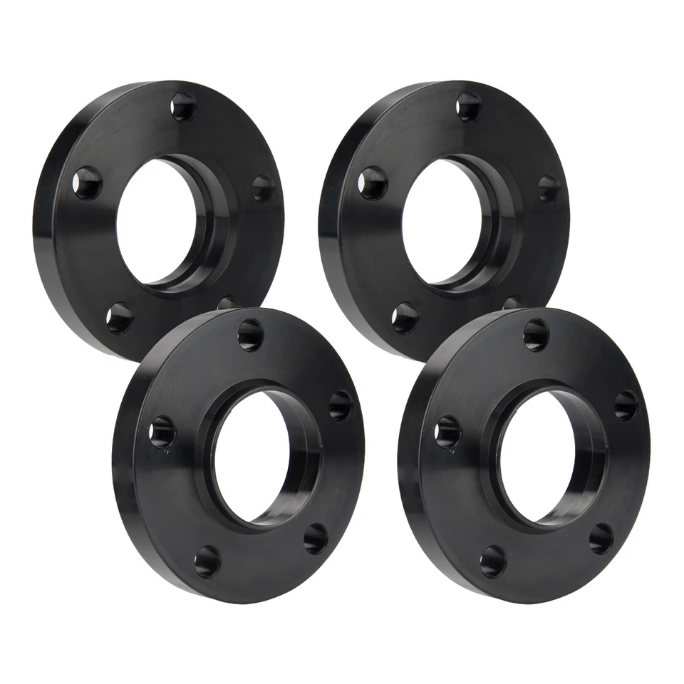 5x120 Staggered Wheel Spacers Kit (2) 15mm & (2) 20mm W/ Extended Bolts Fits BMW - Image 2 of 4