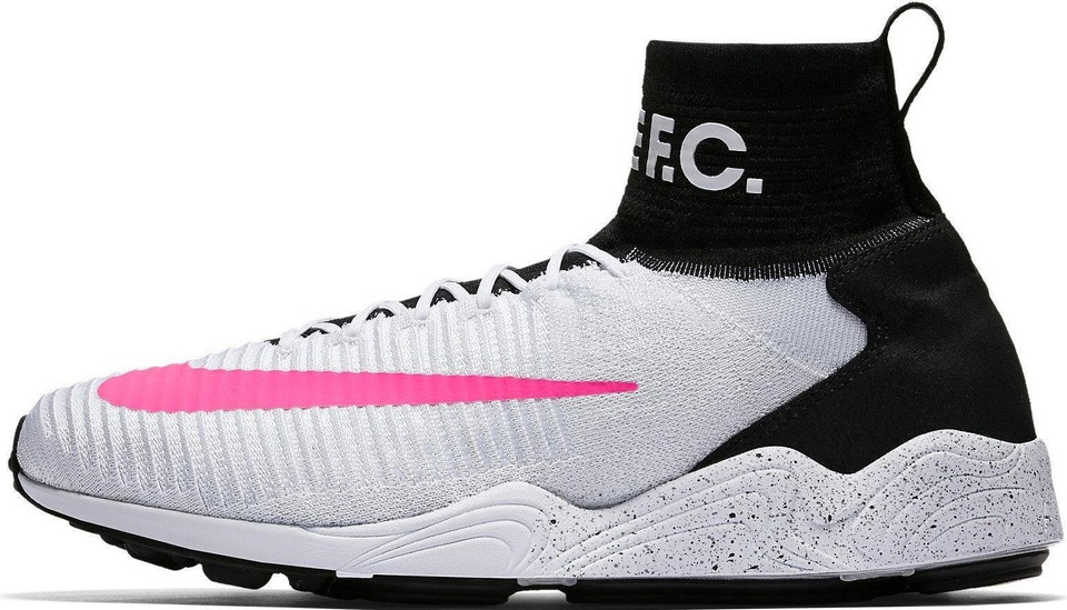 Nike Zoom Mercurial XI Flyknit FC \'White Pink Black\' Men’s Sneakers Size 13 Nike Zoom Mercurial XI FC Flyknit - White/Pink Blast/Black main image 2