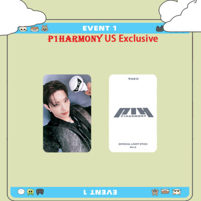 6pcs/set P1HARMONY DUH! Light Stick Self Made Photo Cards
