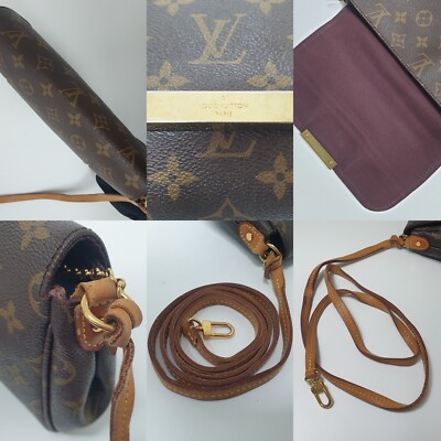 TARIFF FREE Auth Louis Vuitton Favorite MM Monogram M40718 Damaged