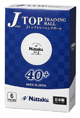 Nittaku 6pcs J-TOP Training 40+ Table Tennis Balls Plastic Ball