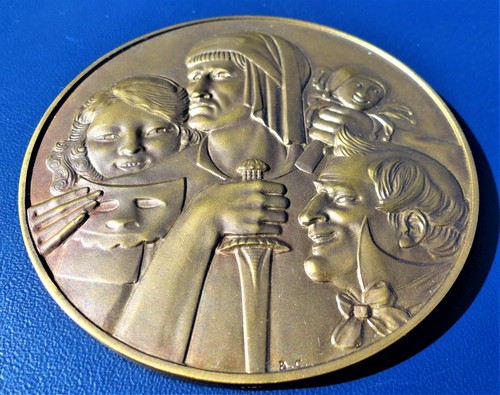 BBÉLGICA Gran Medalla PRO ARTE PROVINCIA BRABANTIAE en caja original, por B.Callie.Ø 80.mm - Imagen 4 de 10