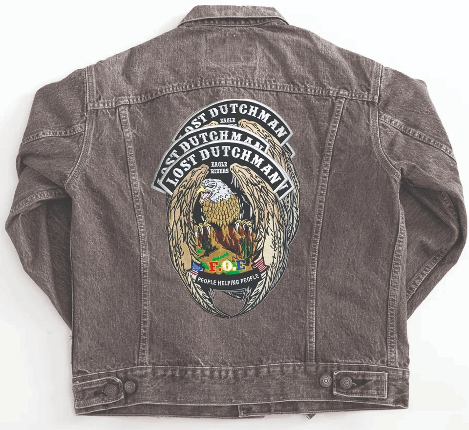 Custom High Quality Large Embroidery Patch, Iron/Sew On Back Patch Made To Order - Image 4 of 4