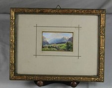 Edward Harrison Compton - Miniatur Malerei - Aquarell ca. 9x5,5 cm. gerahmt /S9