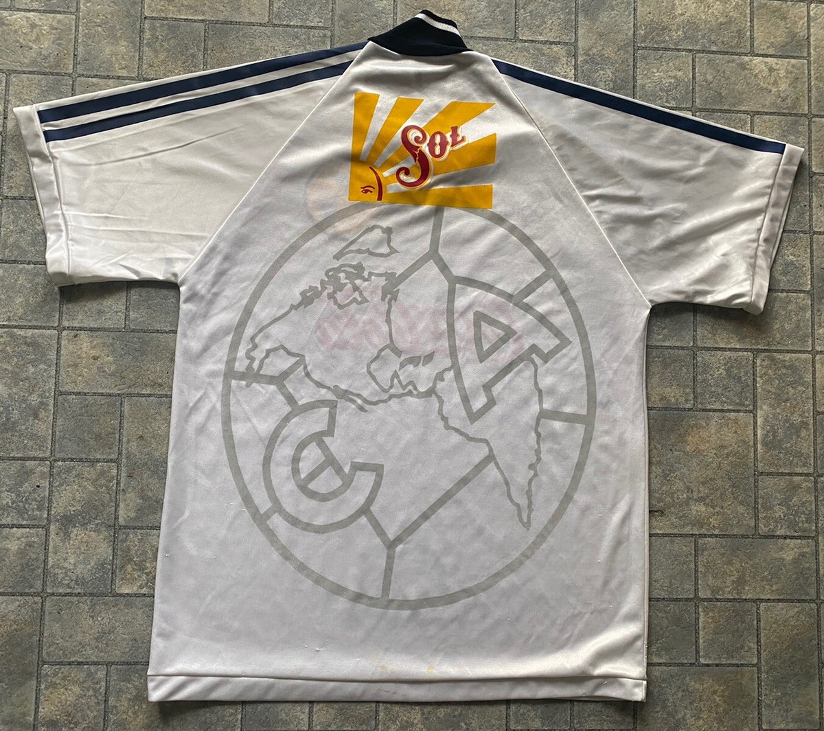 Vintage Adidas Club America Soccer Jersey Coca Cola White | eBay