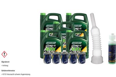 25L FANFARO GSX 15W-40 Motoröl PKW API SG/CD inkl. Additiv Auslaufschlauch