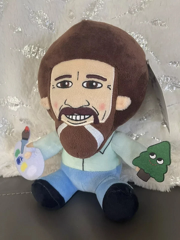 Bob Ross Phunny Kidrobot Painting Artist 8.5 inch Plush New with Tag - Image 4 of 4