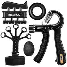 5pcs Grip Strength Trainer Kits Hand Gripper Strengthener Forearm