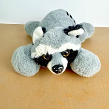 Raccoon Plush Bass Pro Shops Wildlife Artists Realistic 13" Black & Gray Stuffed